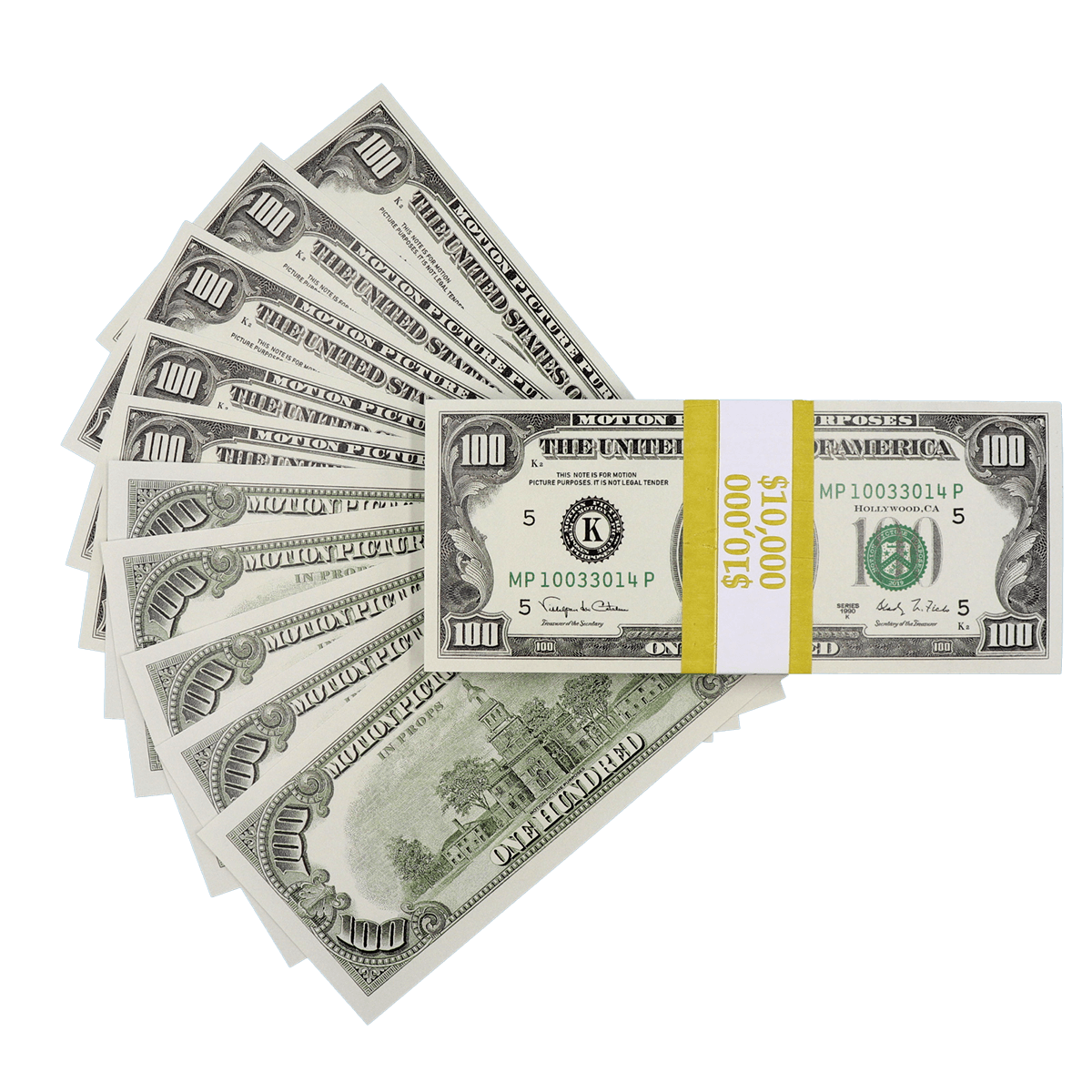 $10,000 Full Print 1990s Series Stack - PropMoney.com