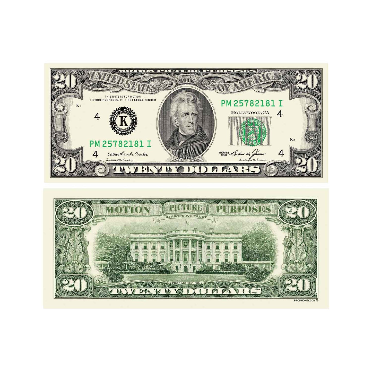 $20|$50|$100 $1,500 1990 Series Prop Money Bills Mix - Prop Money Inc.