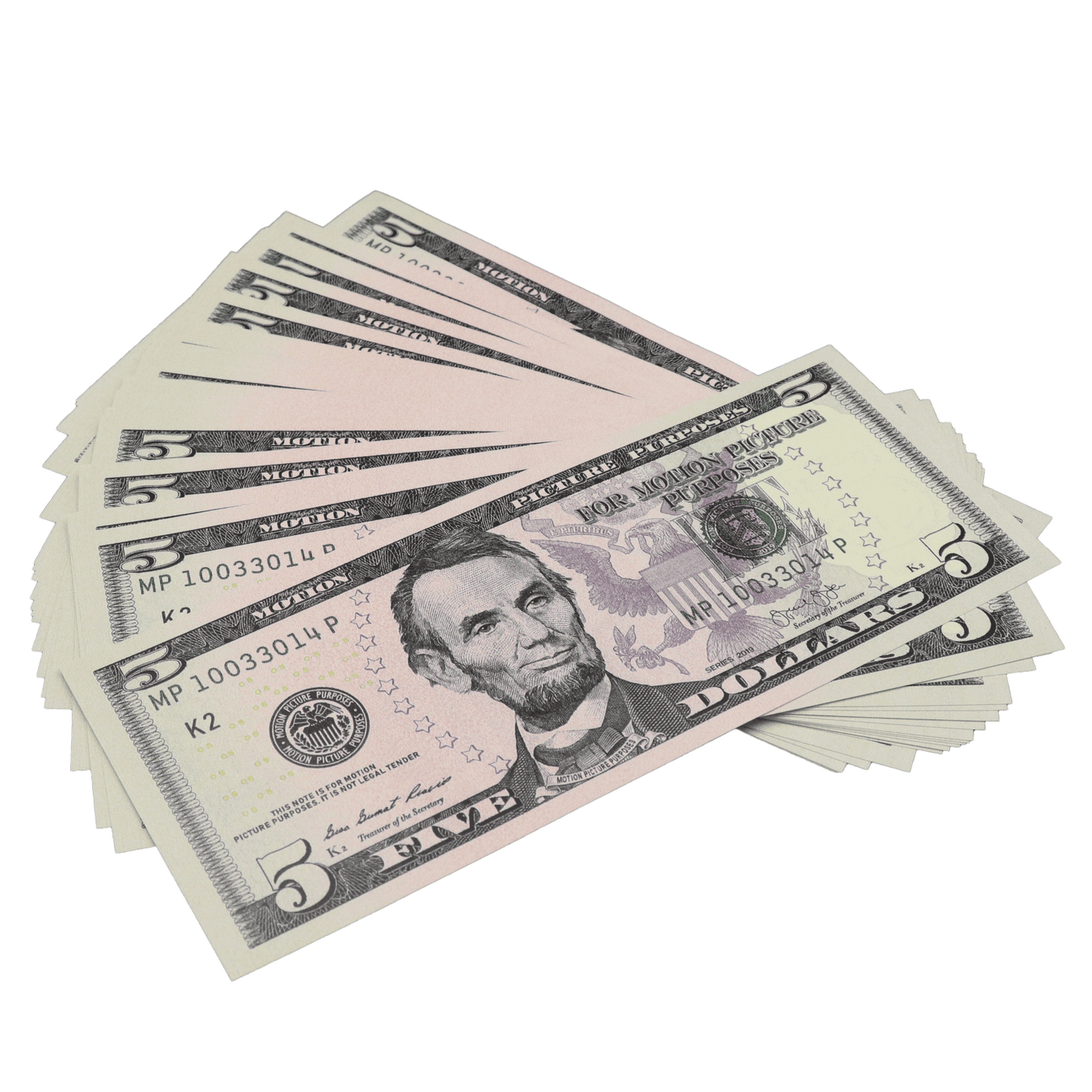 All Denomination Full Print New Series Mixed Bills Stack - PropMoney.com