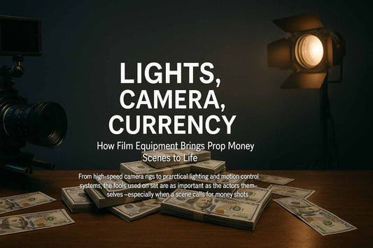 Lights, Camera, Currency: How Film Equipment Brings Prop Money Scenes to Life