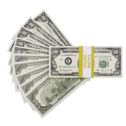 $10,000 Full Print 1990s Series Stack - PropMoney.com