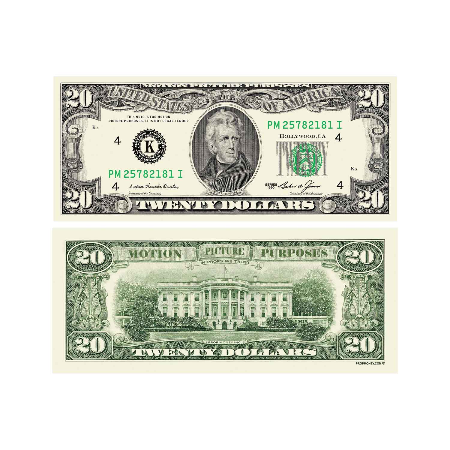 $20|$50|$100 $1,500 1990 Series Prop Money Bills Mix - Prop Money Inc.