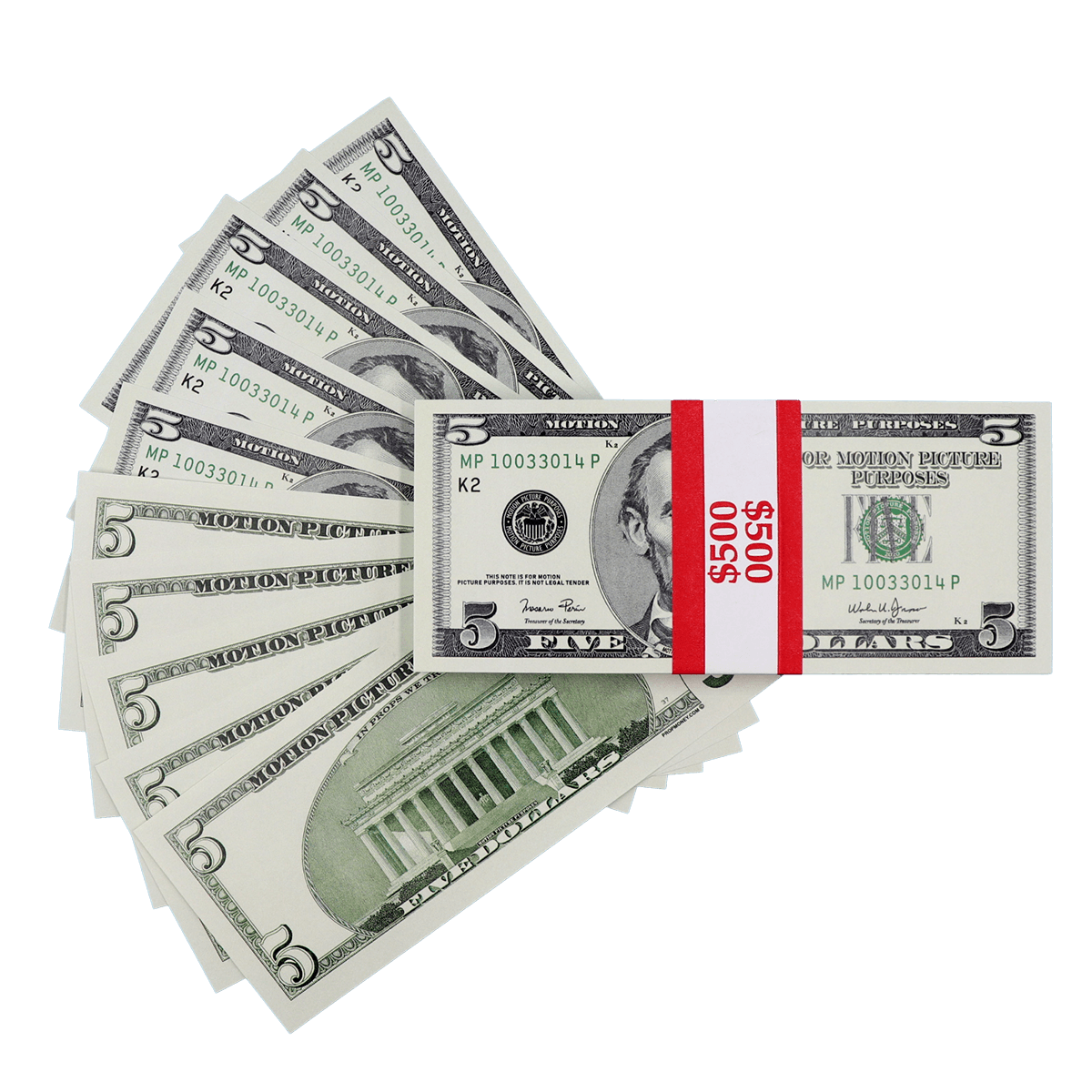 $500 Full Print 2000s Series Stack - PropMoney.com