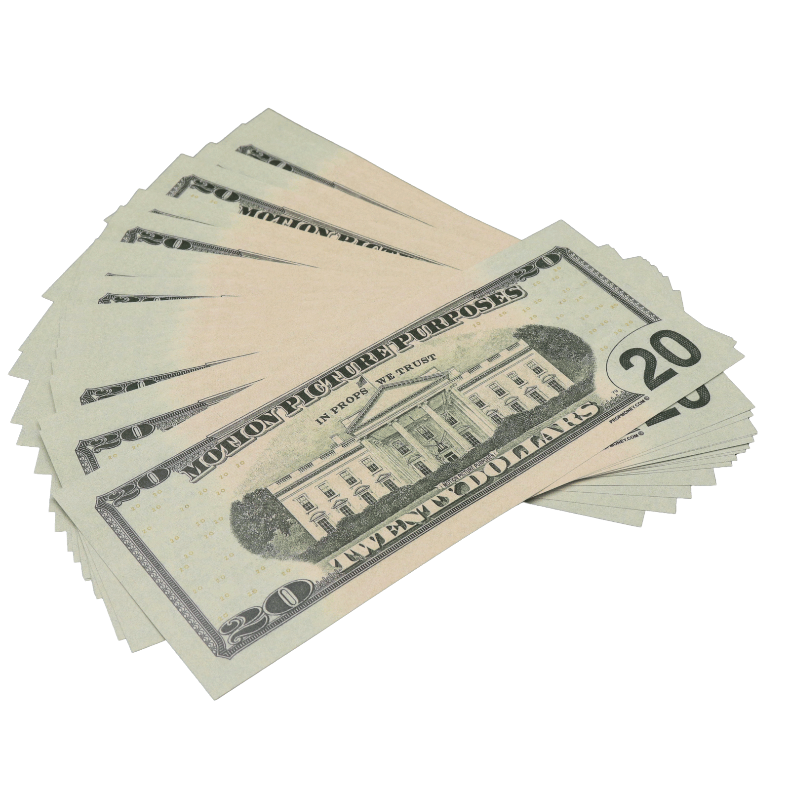 All Denomination Full Print New Series Mixed Bills Stack - PropMoney.com