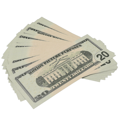 All Denomination Full Print New Series Mixed Bills Stack - PropMoney.com
