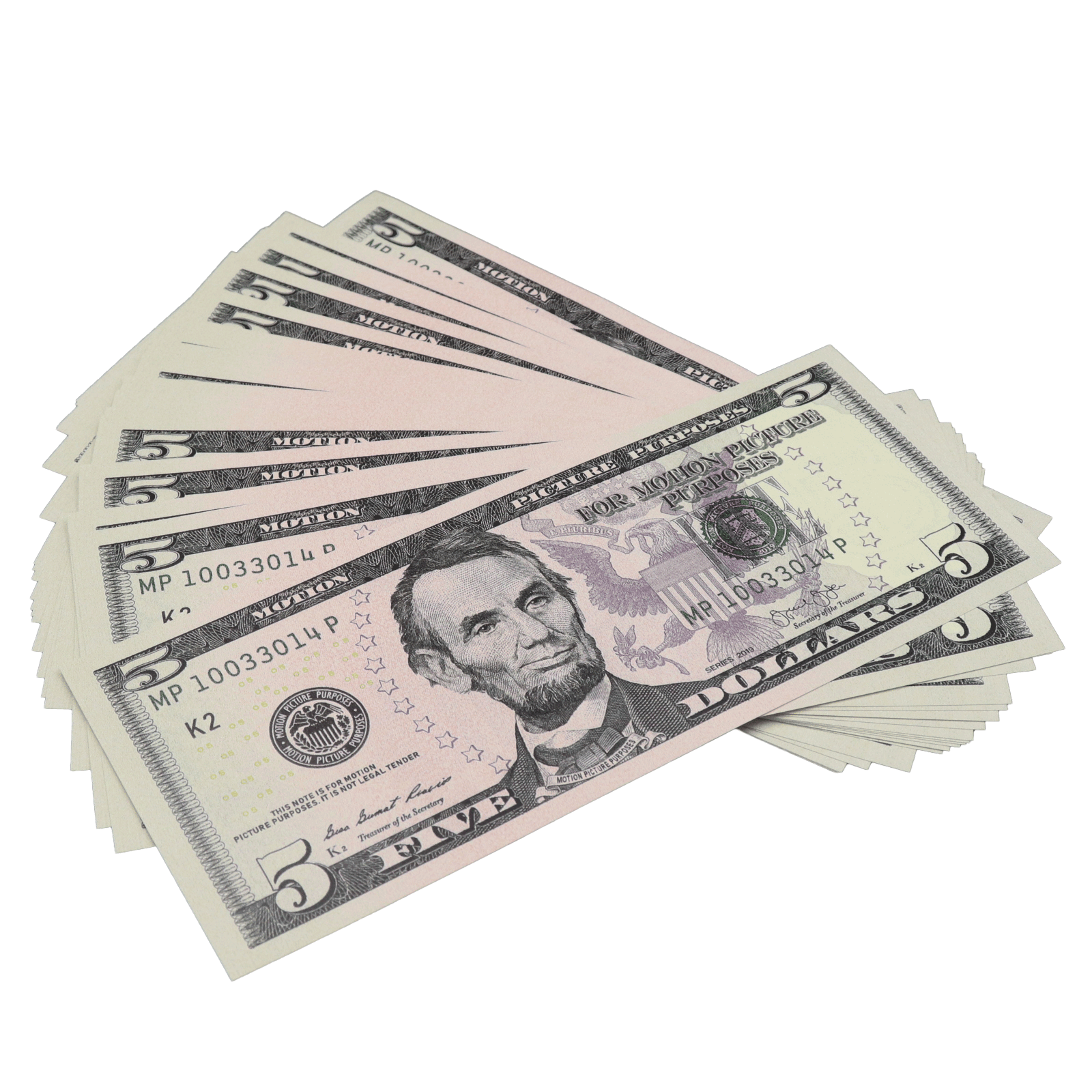 All Denomination Full Print New Series Mixed Bills Stack - PropMoney.com
