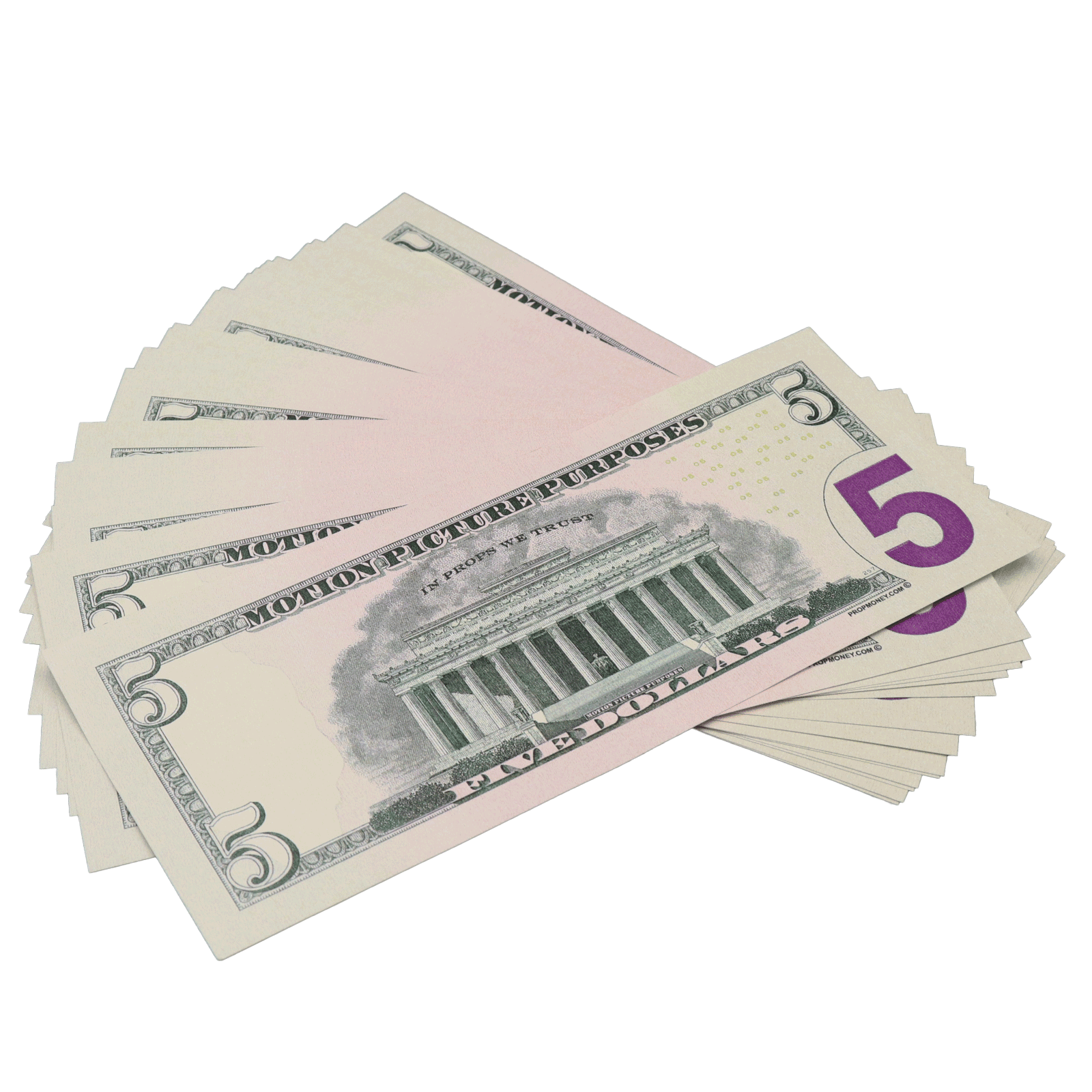 All Denomination Full Print New Series Mixed Bills Stack - PropMoney.com