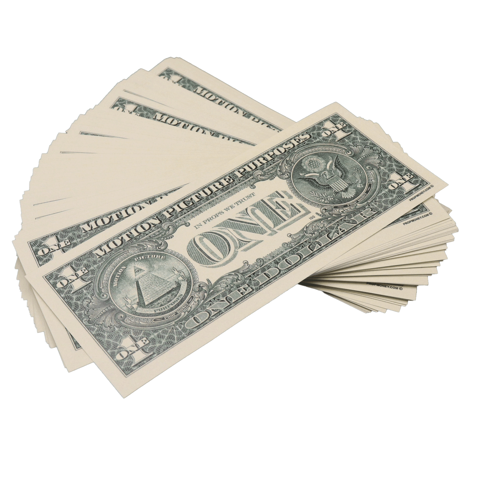 All Denomination Full Print 1990 Series Mixed Bills Stack - PropMoney.com