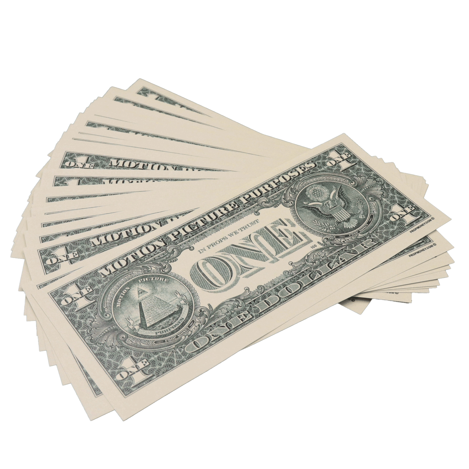 All Denomination Full Print New Series Mixed Bills Stack - PropMoney.com