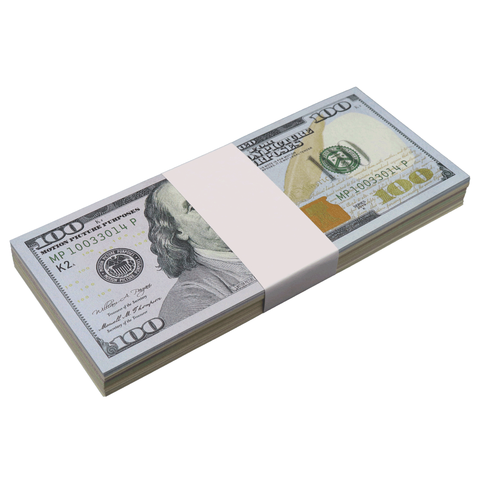 All Denomination Full Print New Series Mixed Bills Stack - PropMoney.com