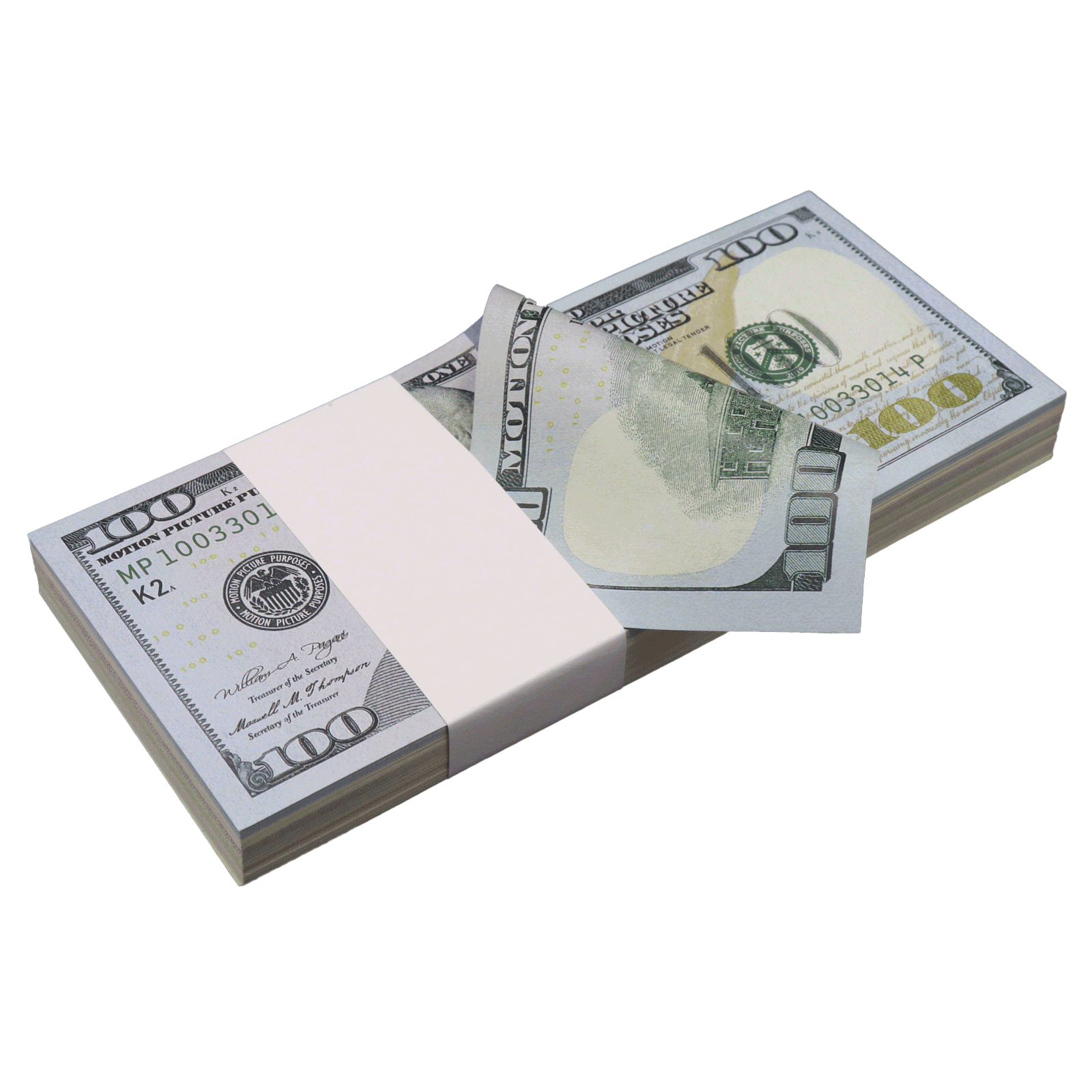 All Denomination Full Print New Series Mixed Bills Stack - PropMoney.com