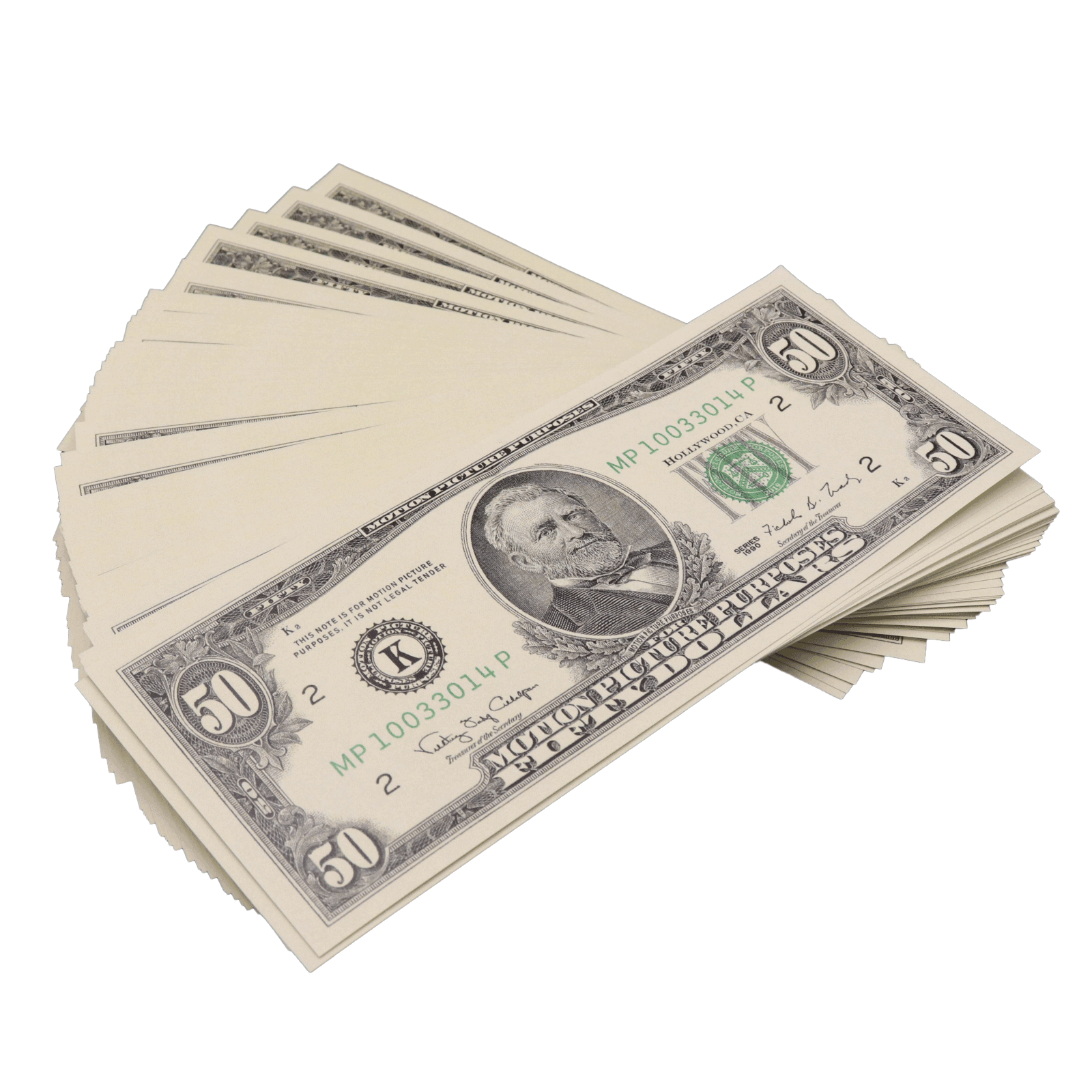 All Denomination Full Print 1990 Series Mixed Bills Stack - PropMoney.com
