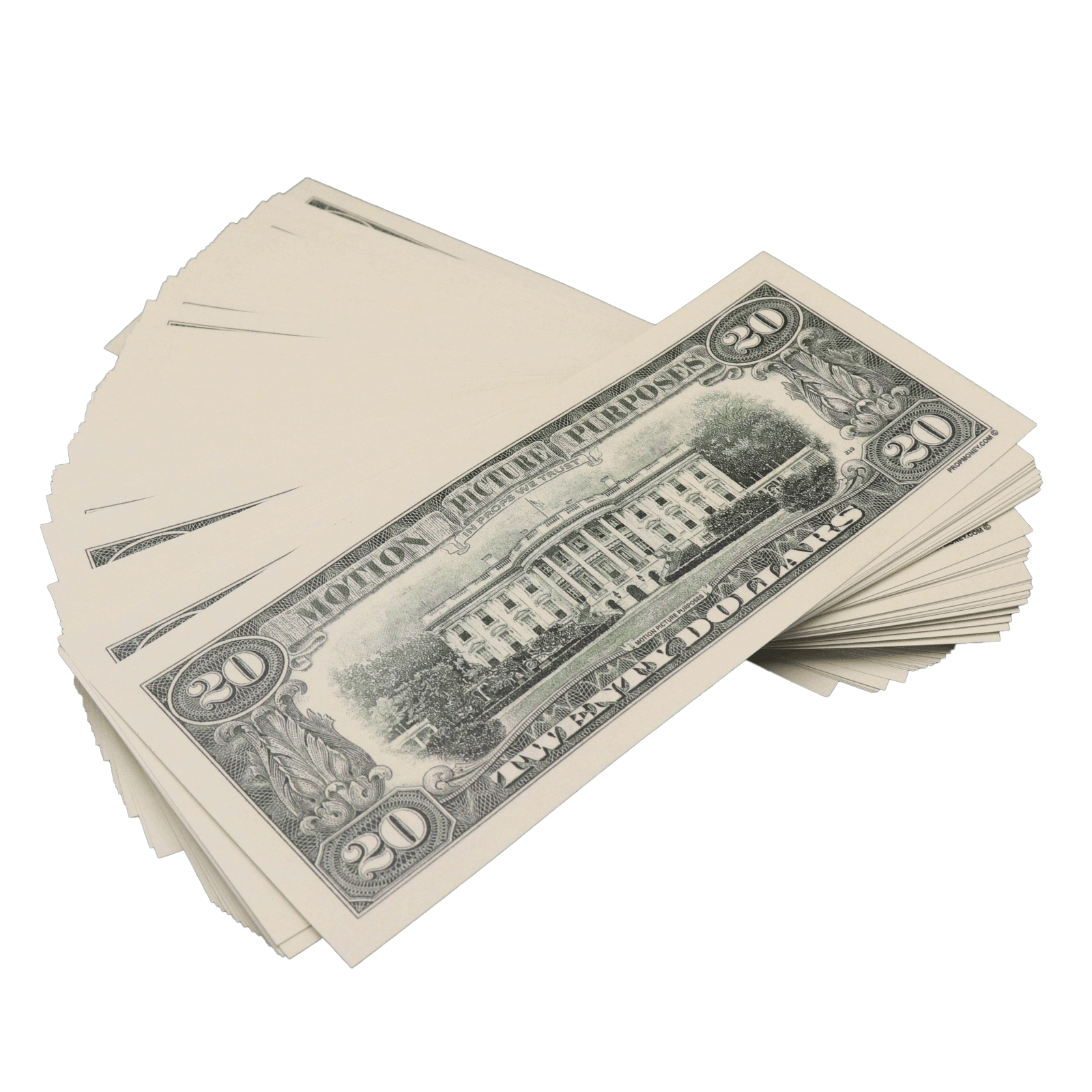 All Denomination Full Print 1990 Series Mixed Bills Stack - PropMoney.com
