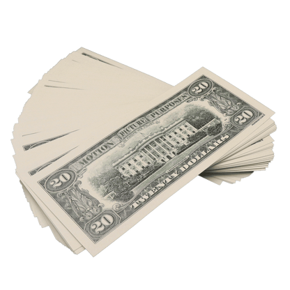 All Denomination Full Print 1990 Series Mixed Bills Stack - PropMoney.com