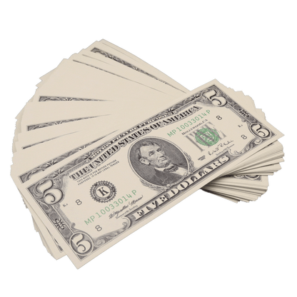 All Denomination Full Print 1990 Series Mixed Bills Stack - PropMoney.com