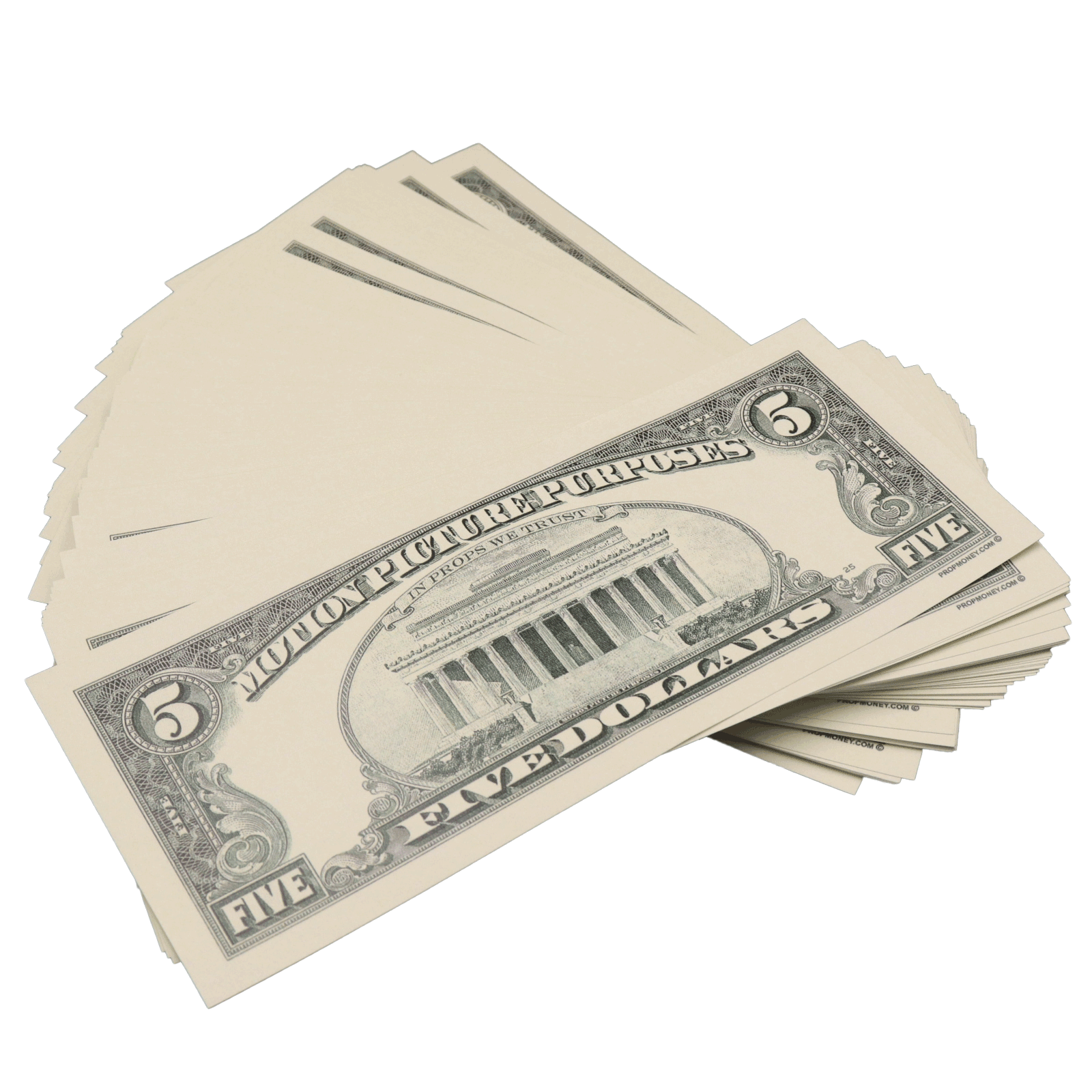 All Denomination Full Print 1990 Series Mixed Bills Stack - PropMoney.com