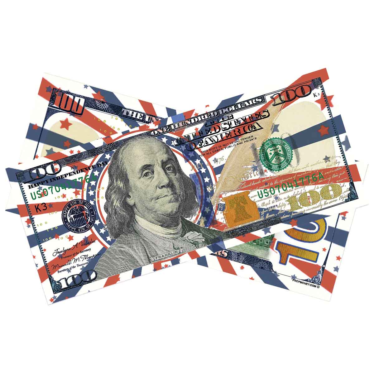 $100 4th of July Independence Day Bills - Prop Money Inc.